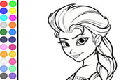 Colorear Princesa Elsa