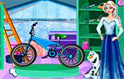 Juego Decorar Bici Elsa y Olaf