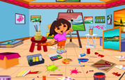 Juego Dora Drawing Room Cleaning