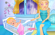 Juego Elsa Alimenta a Bebé