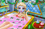 Juego Elsa Christmas Spa Bath