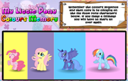 Juego My Little Pony Colours Memory