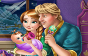 Juego Anna and Kristoff Baby Feeding