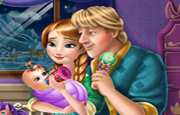 Juego Anna and Kristoff Baby Feeding