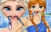 Juego Anna y Elsa Dentista