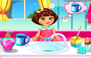 Juego Dora Baby Caring