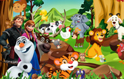 Juego Frozen Bosque Animal