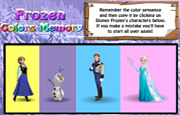 Memoria de Colores Frozen