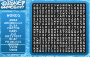 Juego Frozen Sopa de Letras