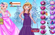 Elsa with Anna Dressup